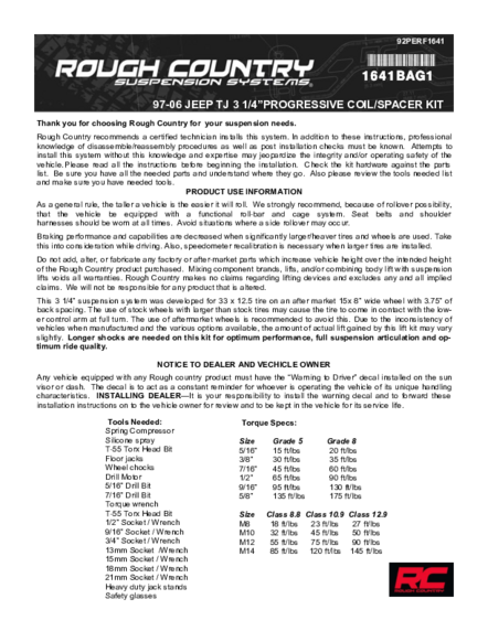 Installation Manual